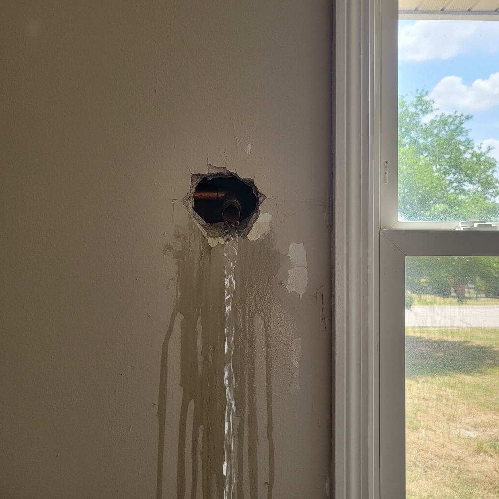 Burst Pipe Repair and Cleanup