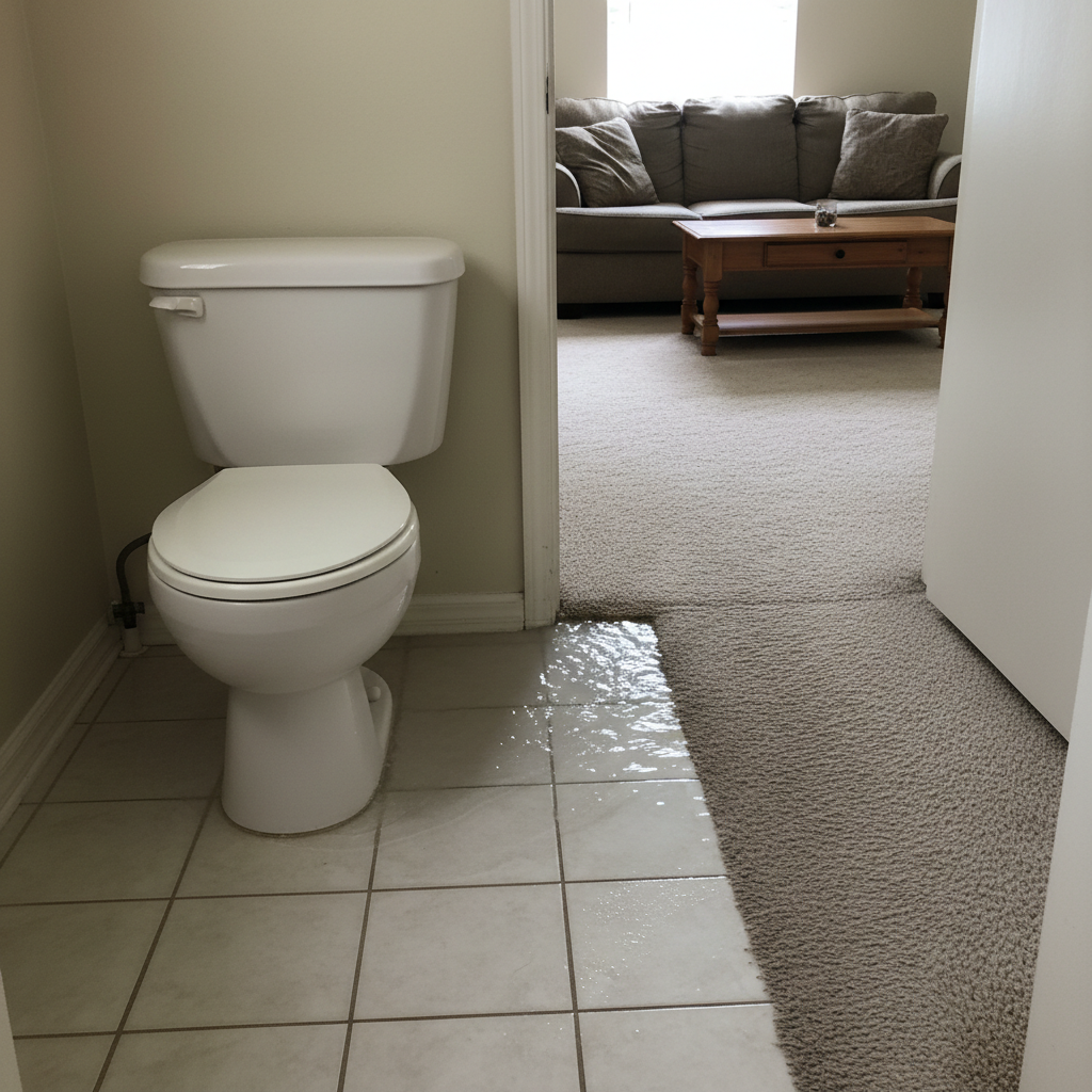 Toilet Overflow Cleanup
