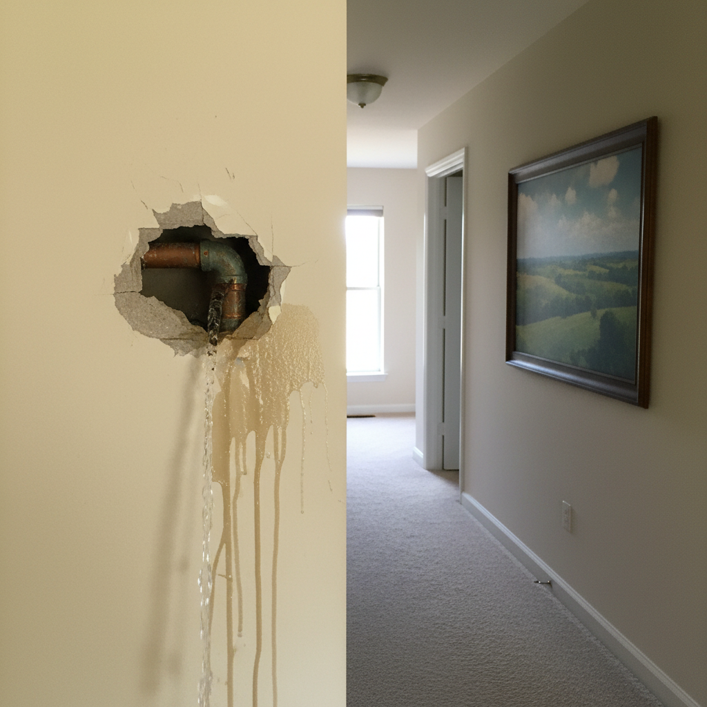 Burst Pipe Repair and Cleanup