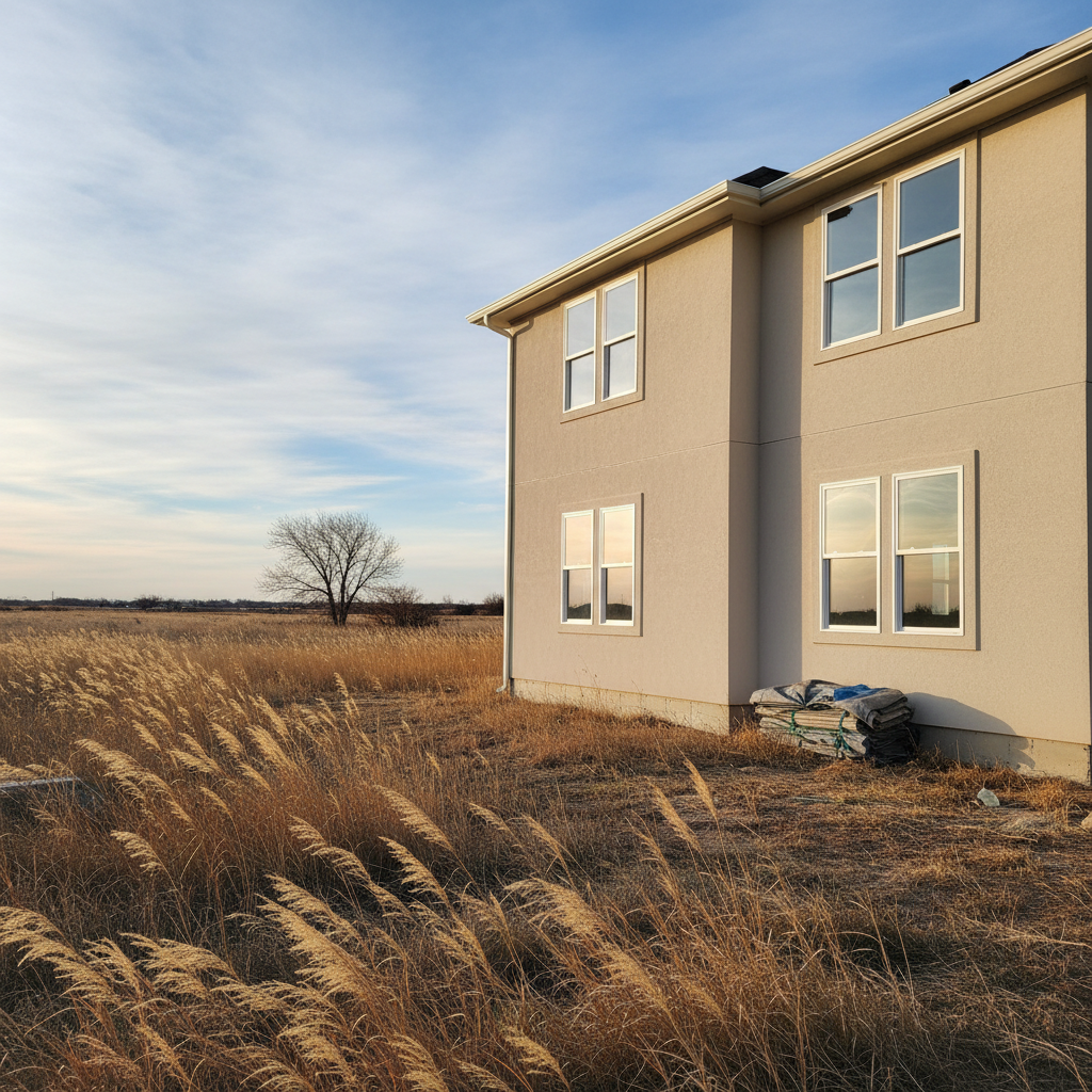 Completed window installation work at a residential property in Dodge City, KS