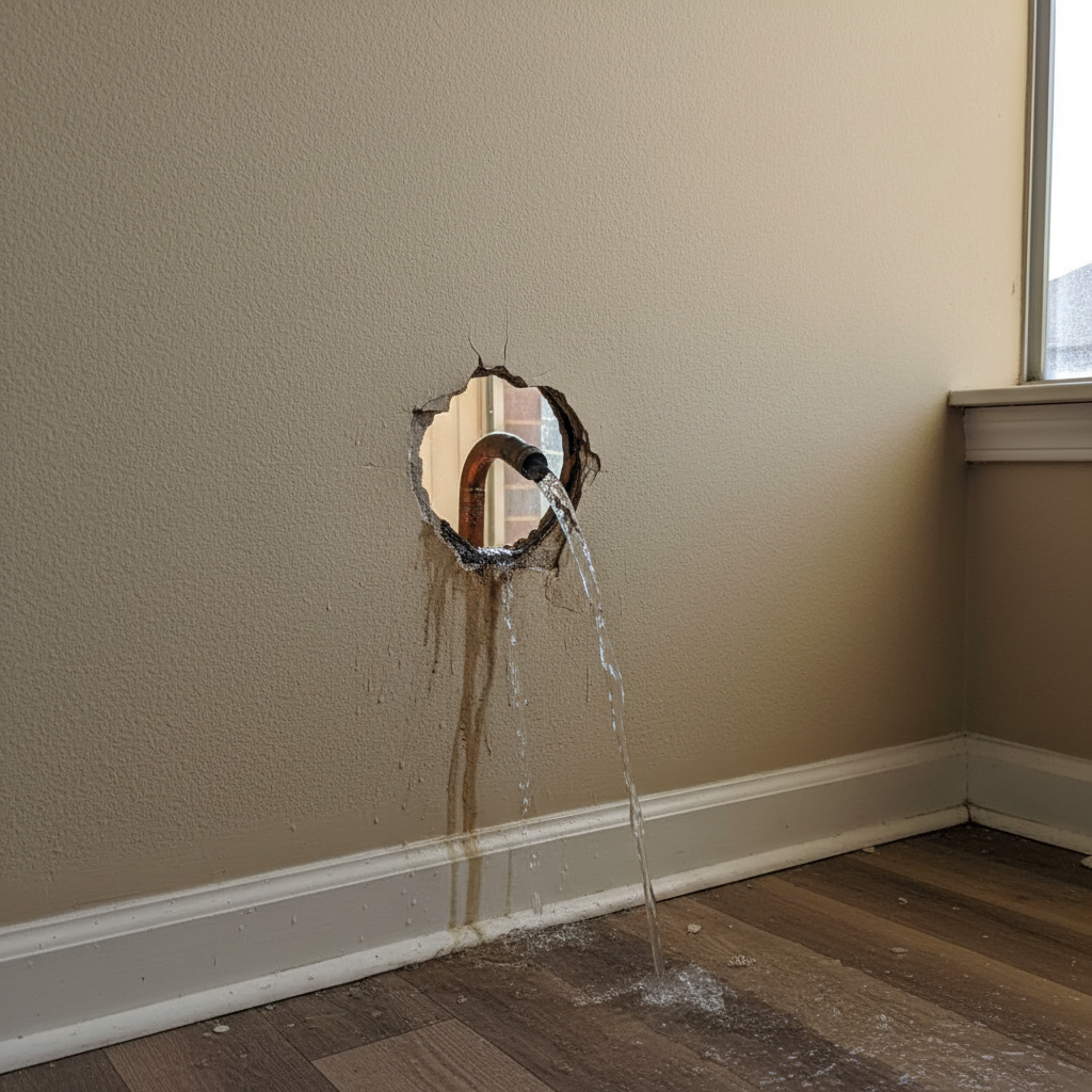Burst Pipe Repair and Cleanup in Hurst