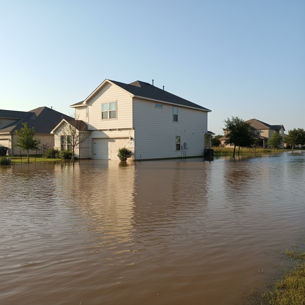 Flood cleanup in Jbsa Lackland