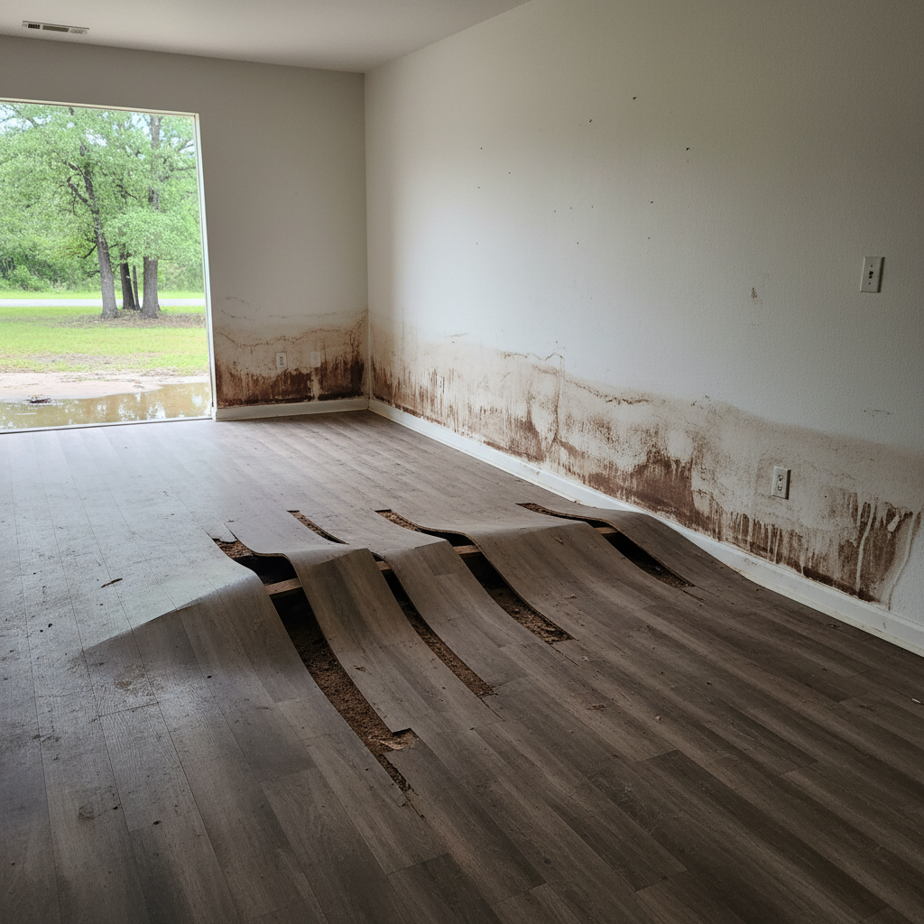 Hardwood Floor Water Damage Restoration in Jbsa Lackland