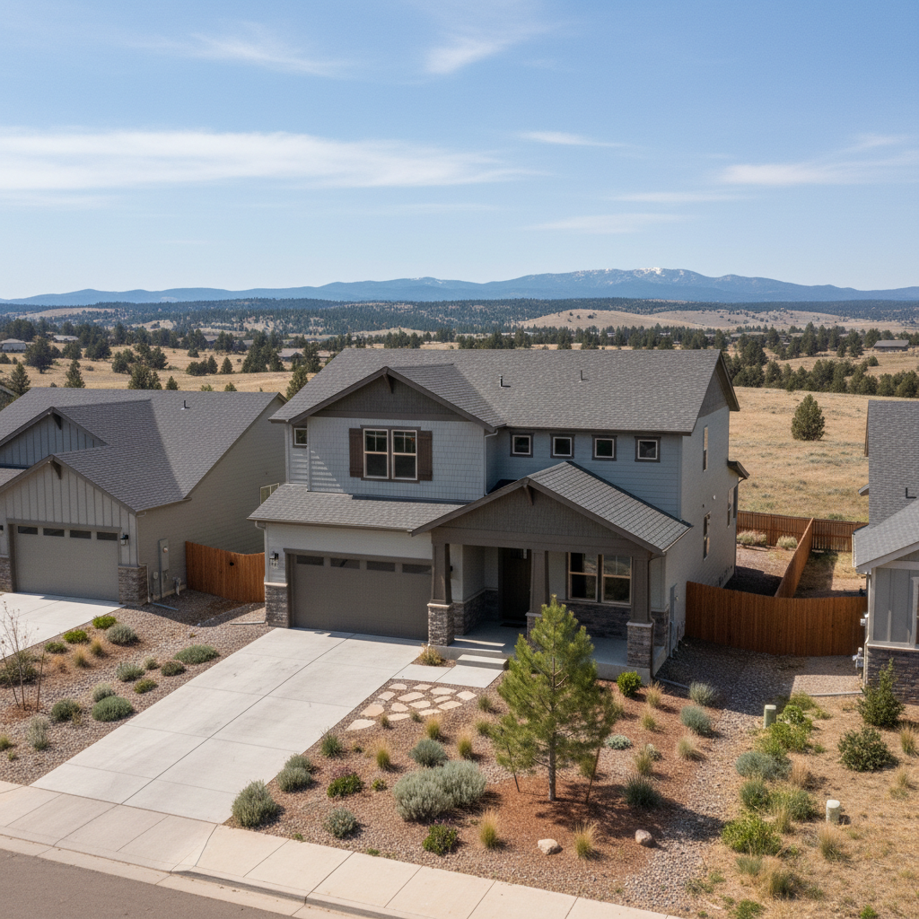 Completed spec home construction work at a residential property in Redmond, OR