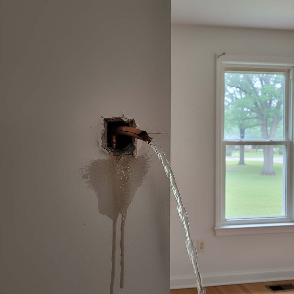 Burst Pipe Repair and Cleanup