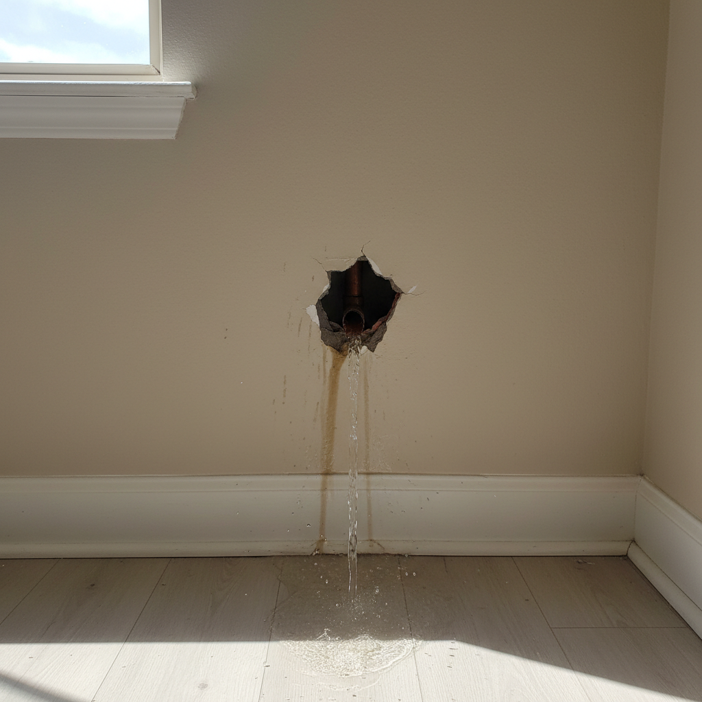 Burst Pipe Repair and Cleanup