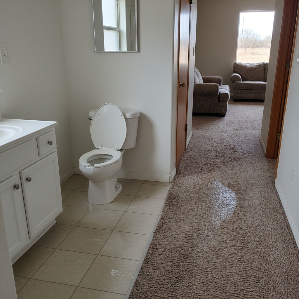 Toilet Overflow Cleanup