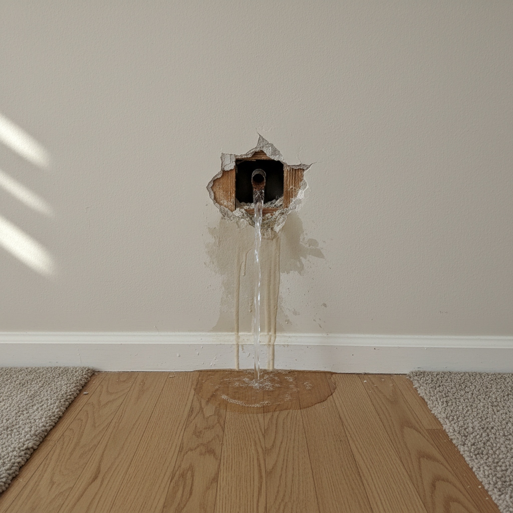 Burst Pipe Repair and Cleanup