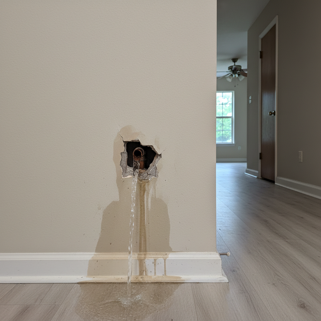 Burst Pipe Repair and Cleanup