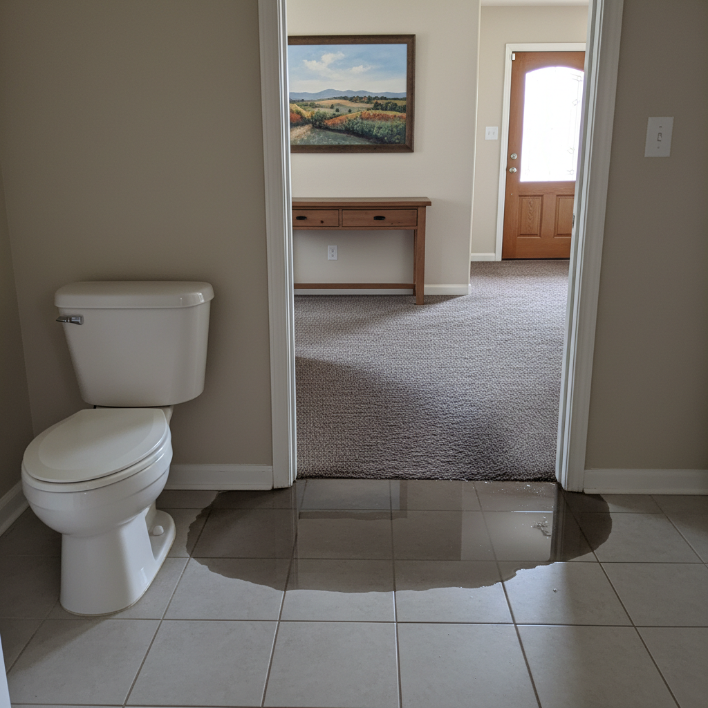 Toilet Overflow Cleanup
