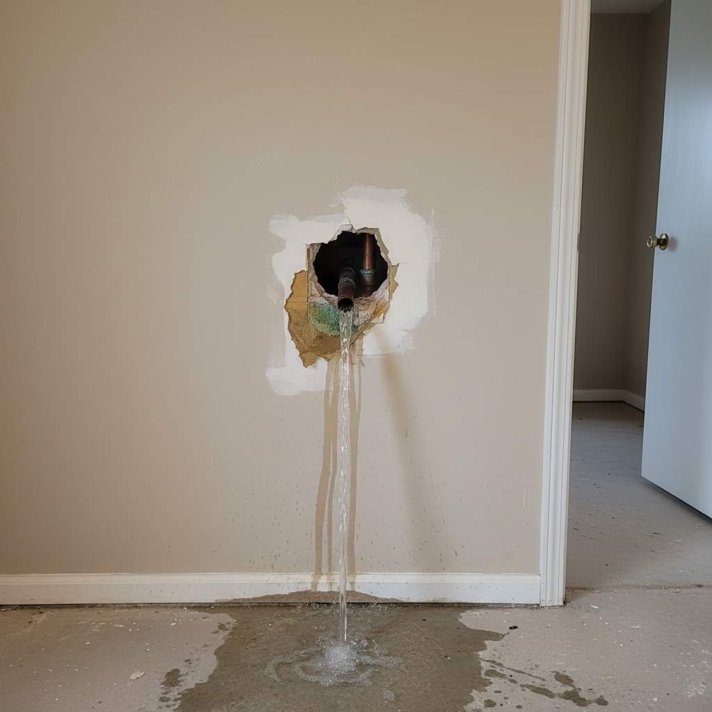 Burst Pipe Repair and Cleanup