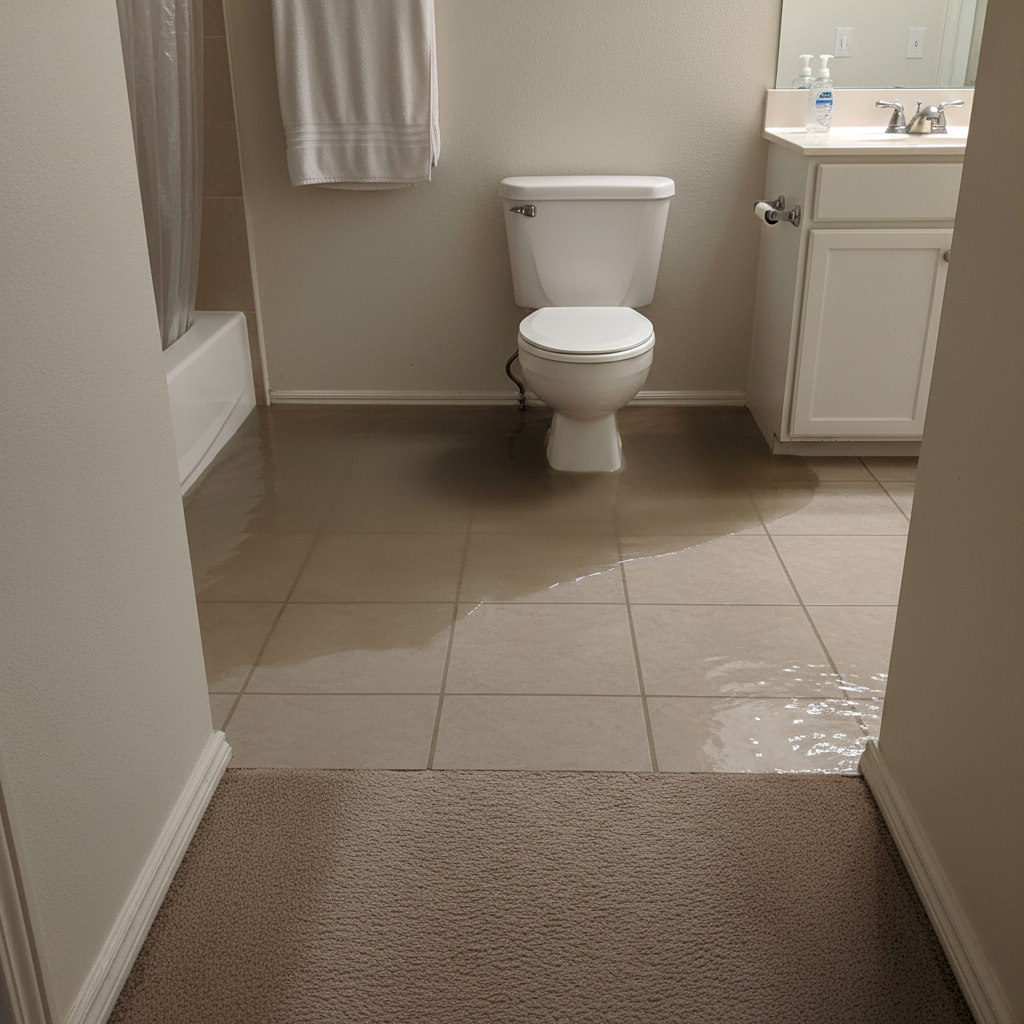 Toilet Overflow Cleanup in Pottsboro