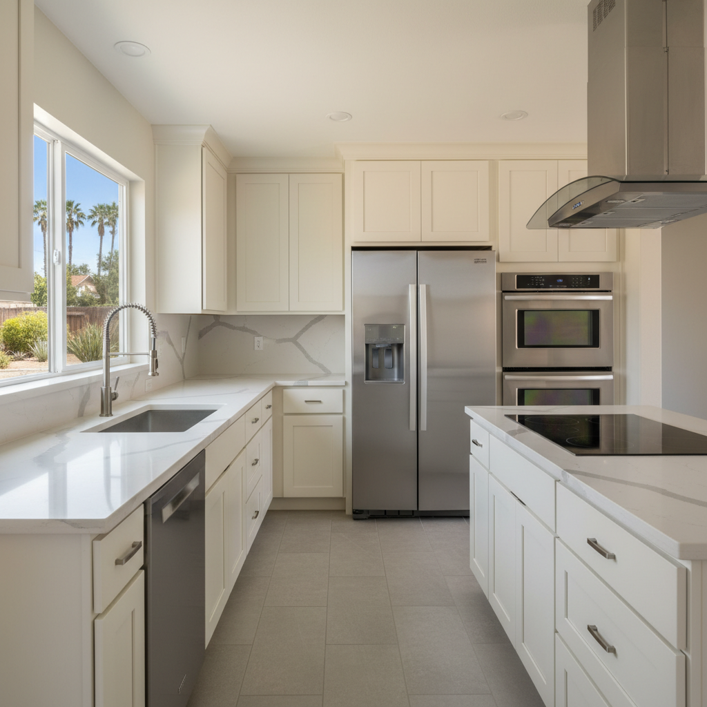 Completed appliance installation work at a residential property in Pomona, CA