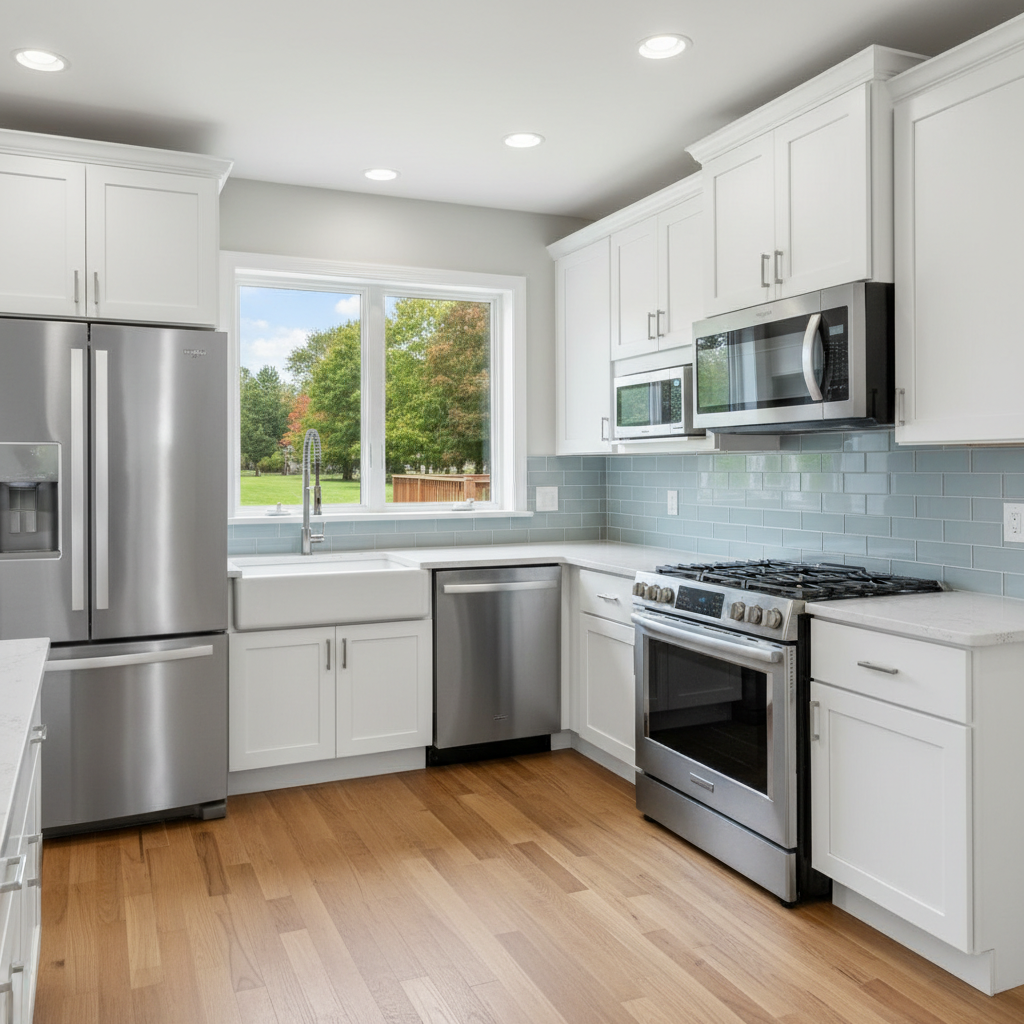Completed appliance installation work at a residential property in Waterbury, CT