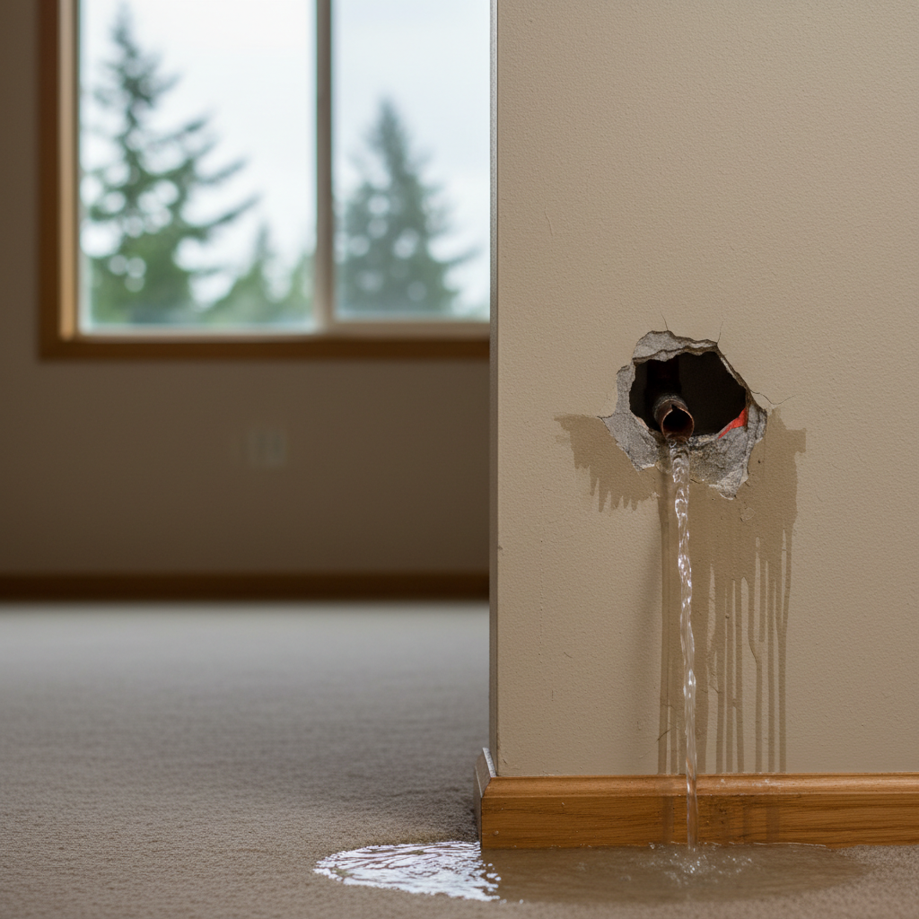 Burst Pipe Repair and Cleanup