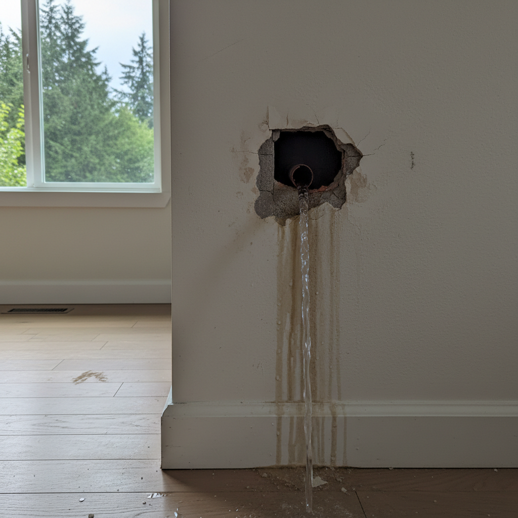 Burst Pipe Repair and Cleanup