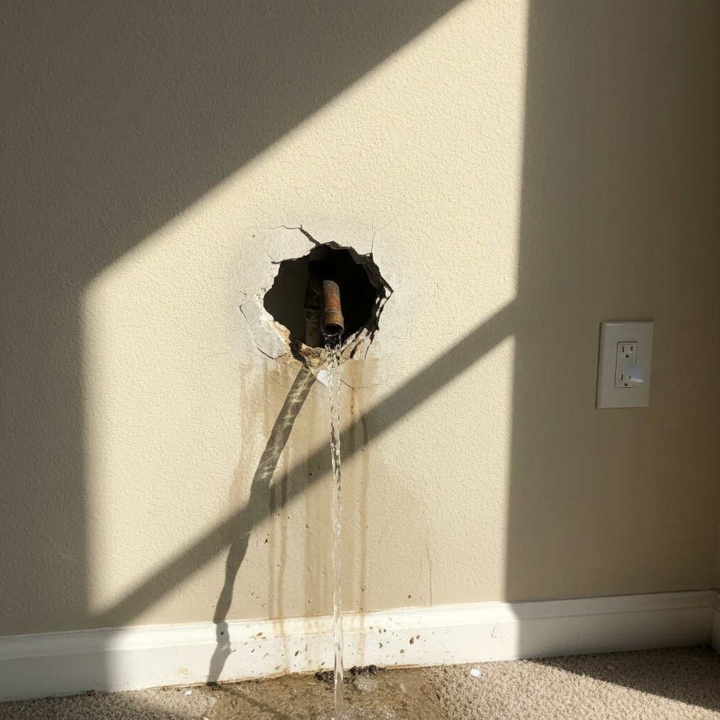Burst Pipe Repair and Cleanup