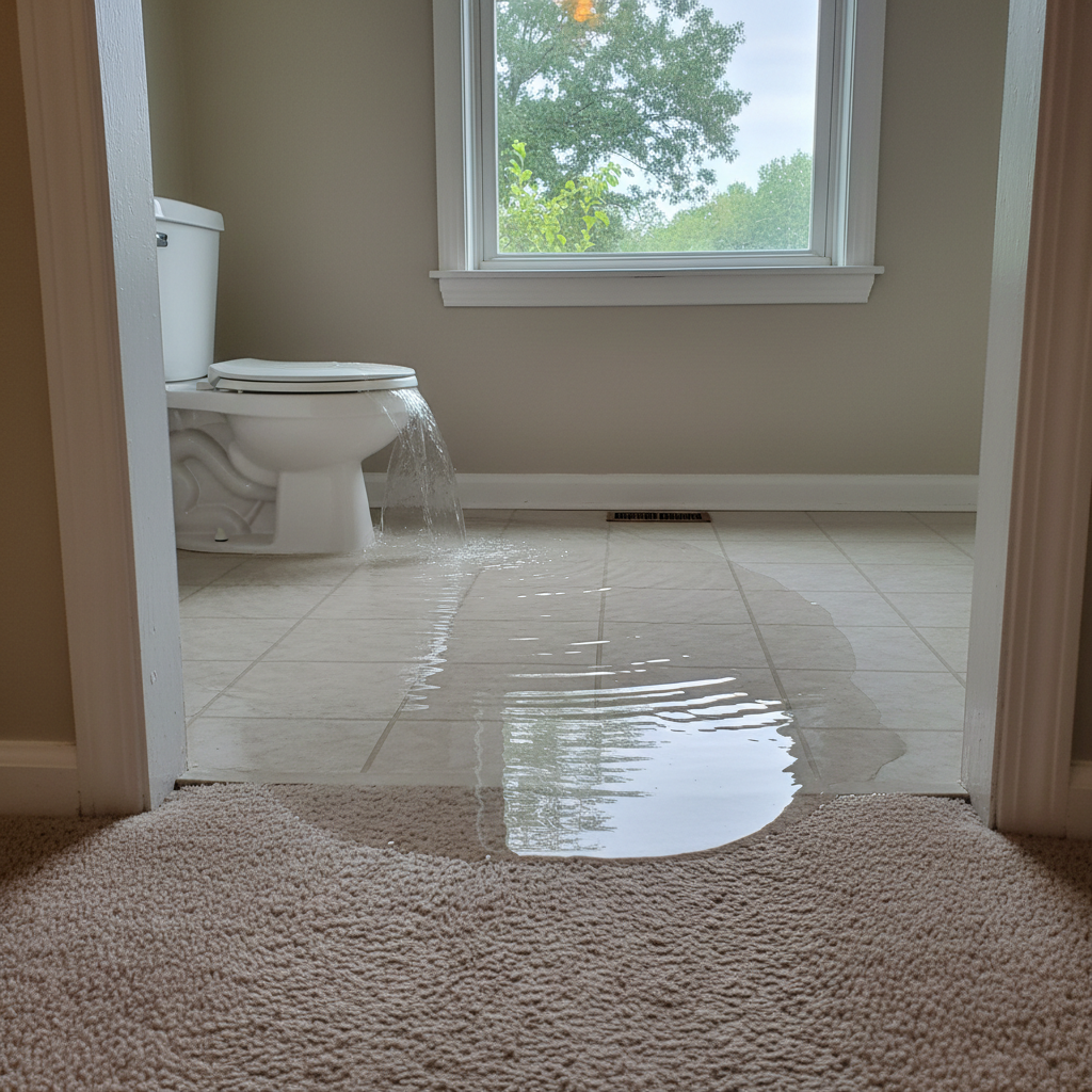 Toilet Overflow Cleanup