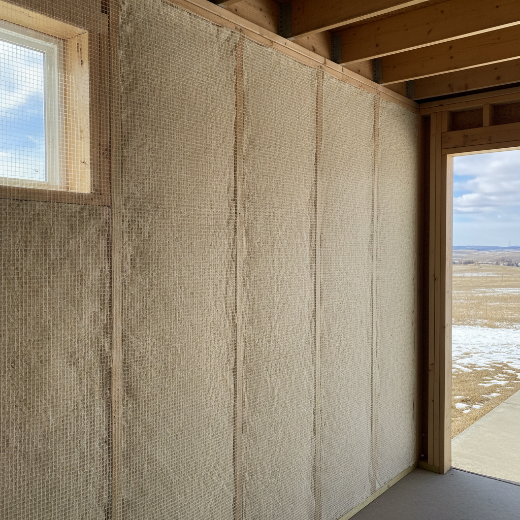 Completed garage insulation work at a residential property in Billings, MT
