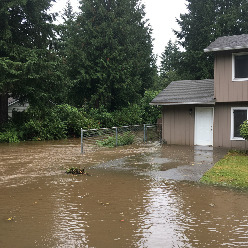Flood cleanup in Renton