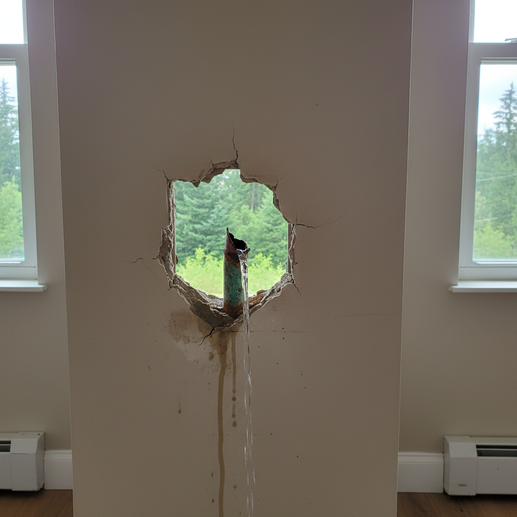 Burst Pipe Repair and Cleanup in Renton