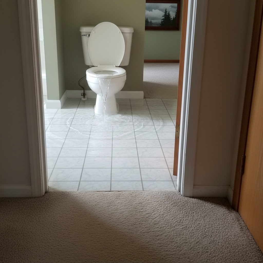 Toilet Overflow Cleanup in Renton