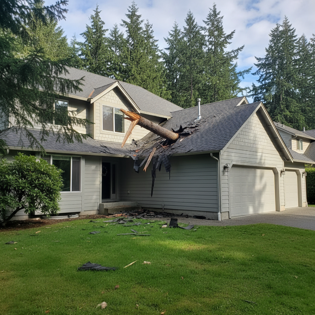 Storm Damage Restoration in Renton