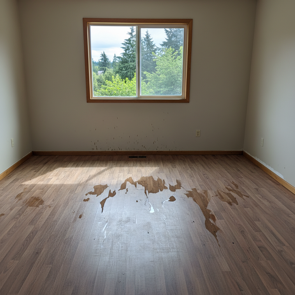 Hardwood Floor Water Damage Restoration in Seattle