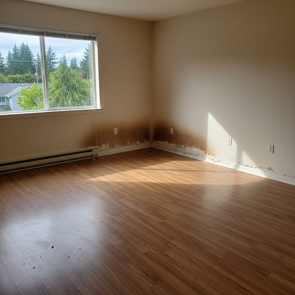 Hardwood Floor Water Damage Restoration in North Bend