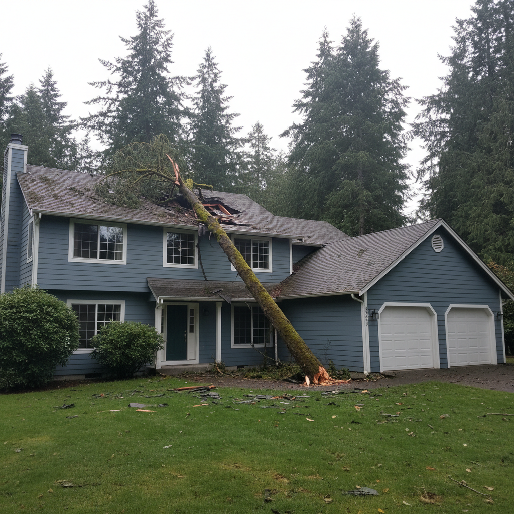 Storm Damage Restoration in North Bend