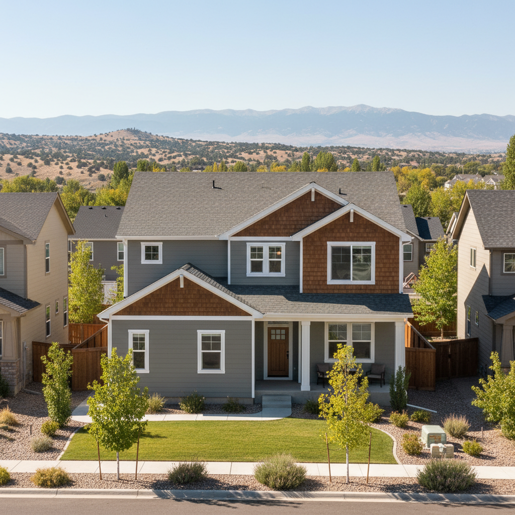 Completed siding installation work at a residential property in Sandy, UT