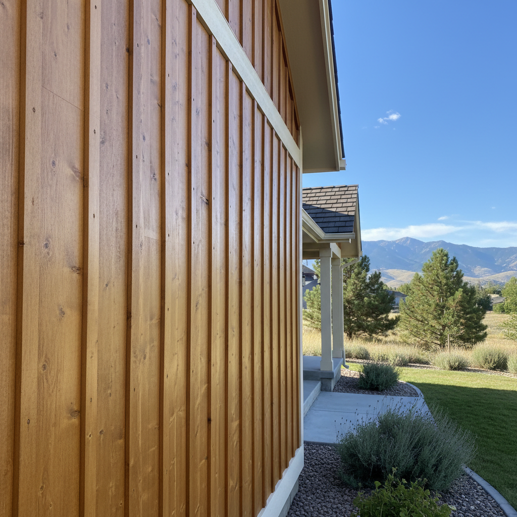 Completed wooden siding work at a residential property in Millcreek, UT