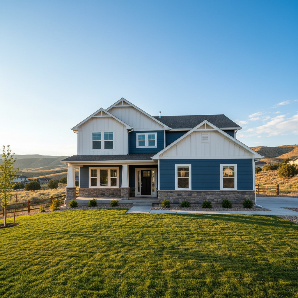 Completed james hardie siding work at a residential property in Taylorsville, UT