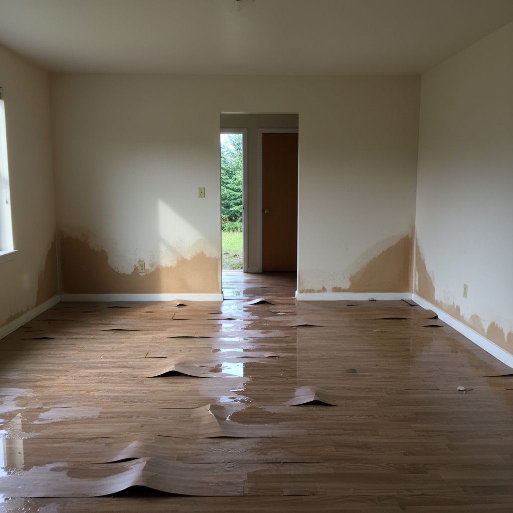 Hardwood Floor Water Damage Restoration in Sultan