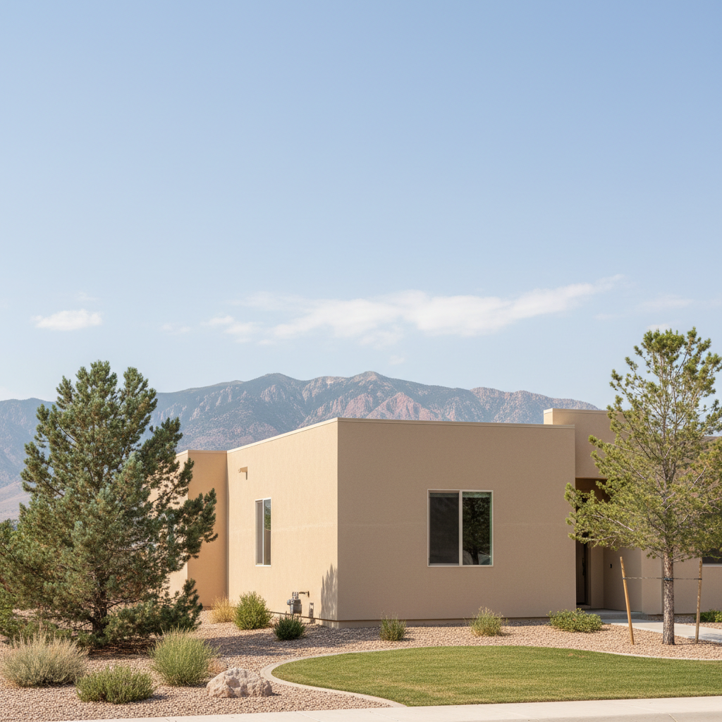Completed residential stucco work at a residential property in South Jordan, UT