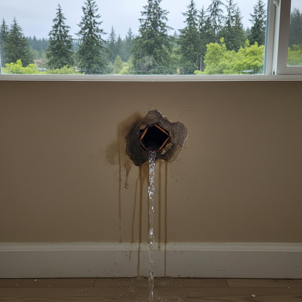 Burst Pipe Repair and Cleanup