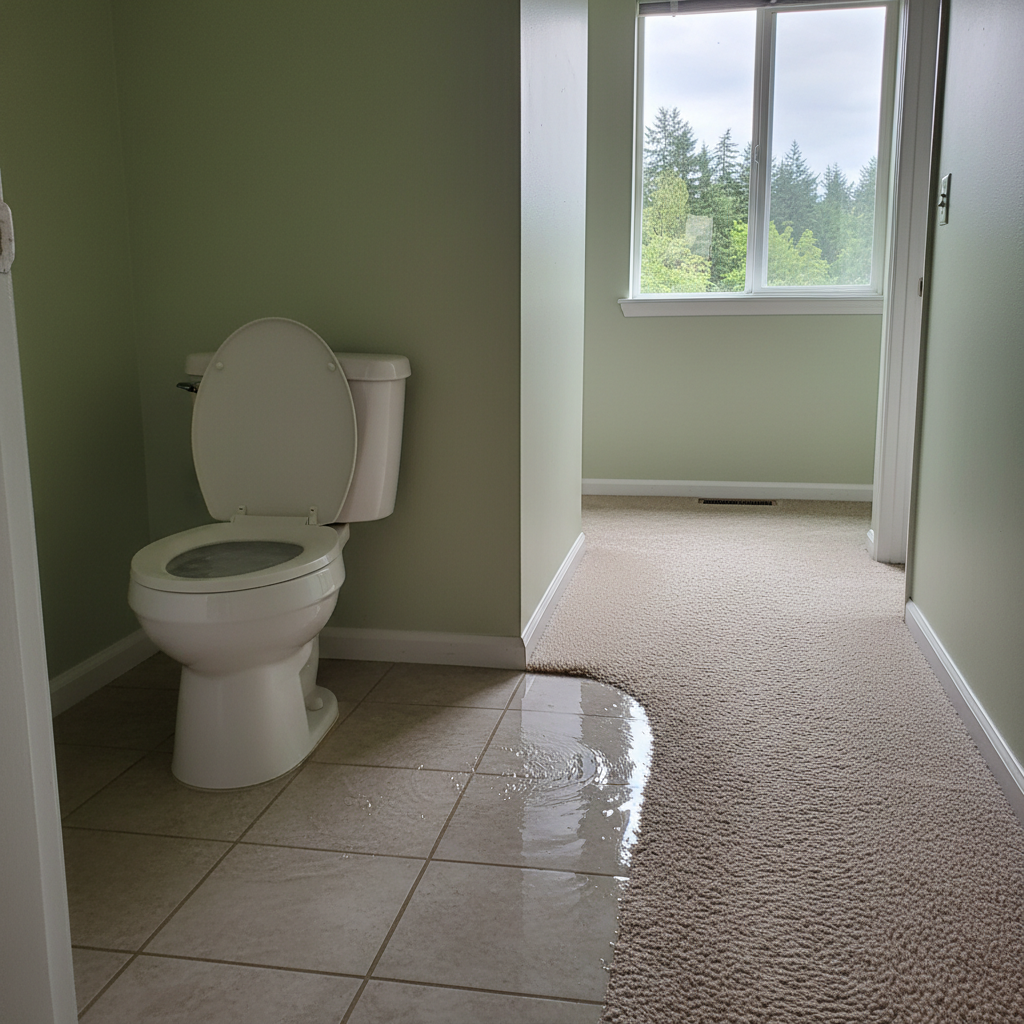 Toilet Overflow Cleanup