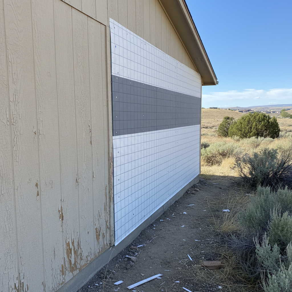 Completed insulation installation work at a residential property in West Jordan, UT