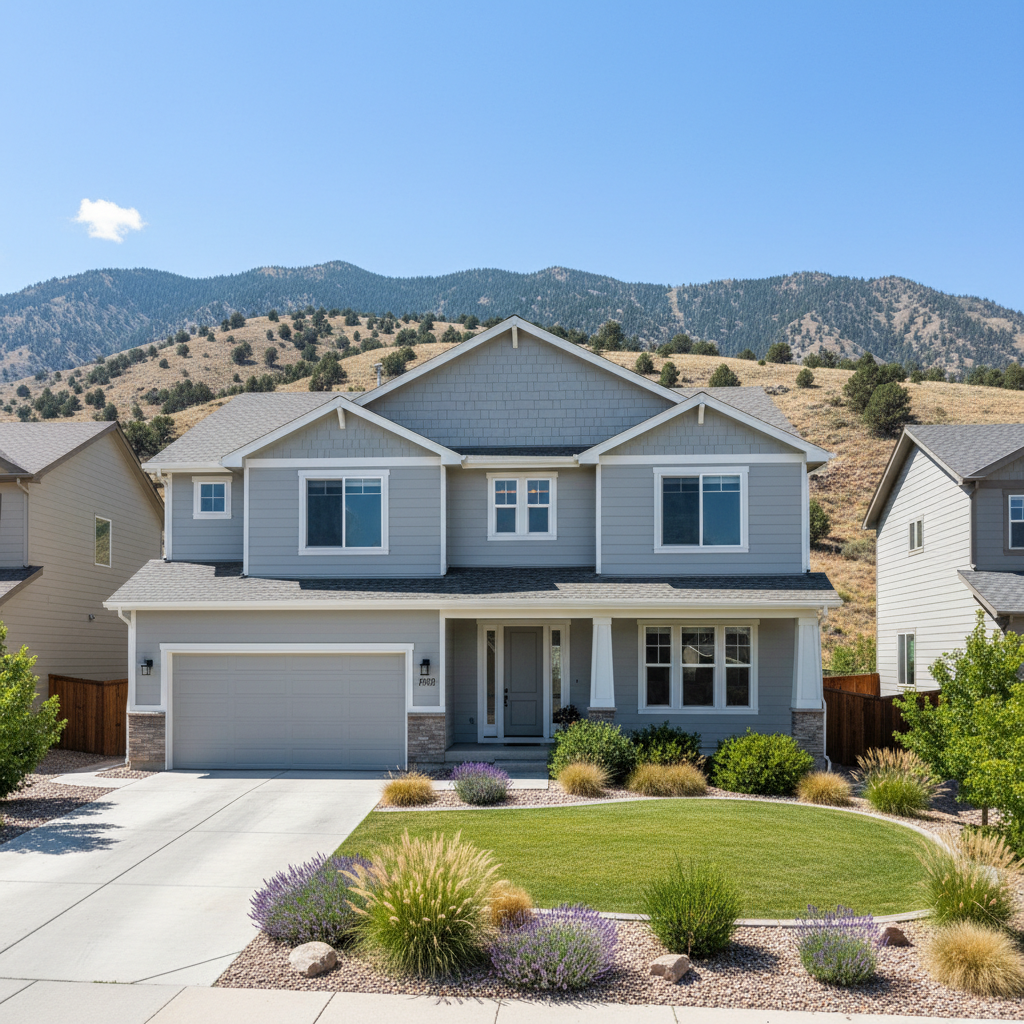 Completed siding cleaning work at a residential property in Orem, UT