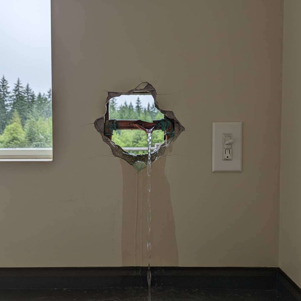Burst Pipe Repair and Cleanup