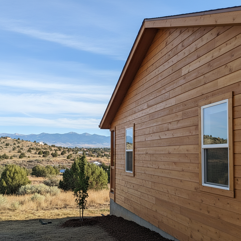 Completed wooden siding work at a residential property in Millcreek, UT