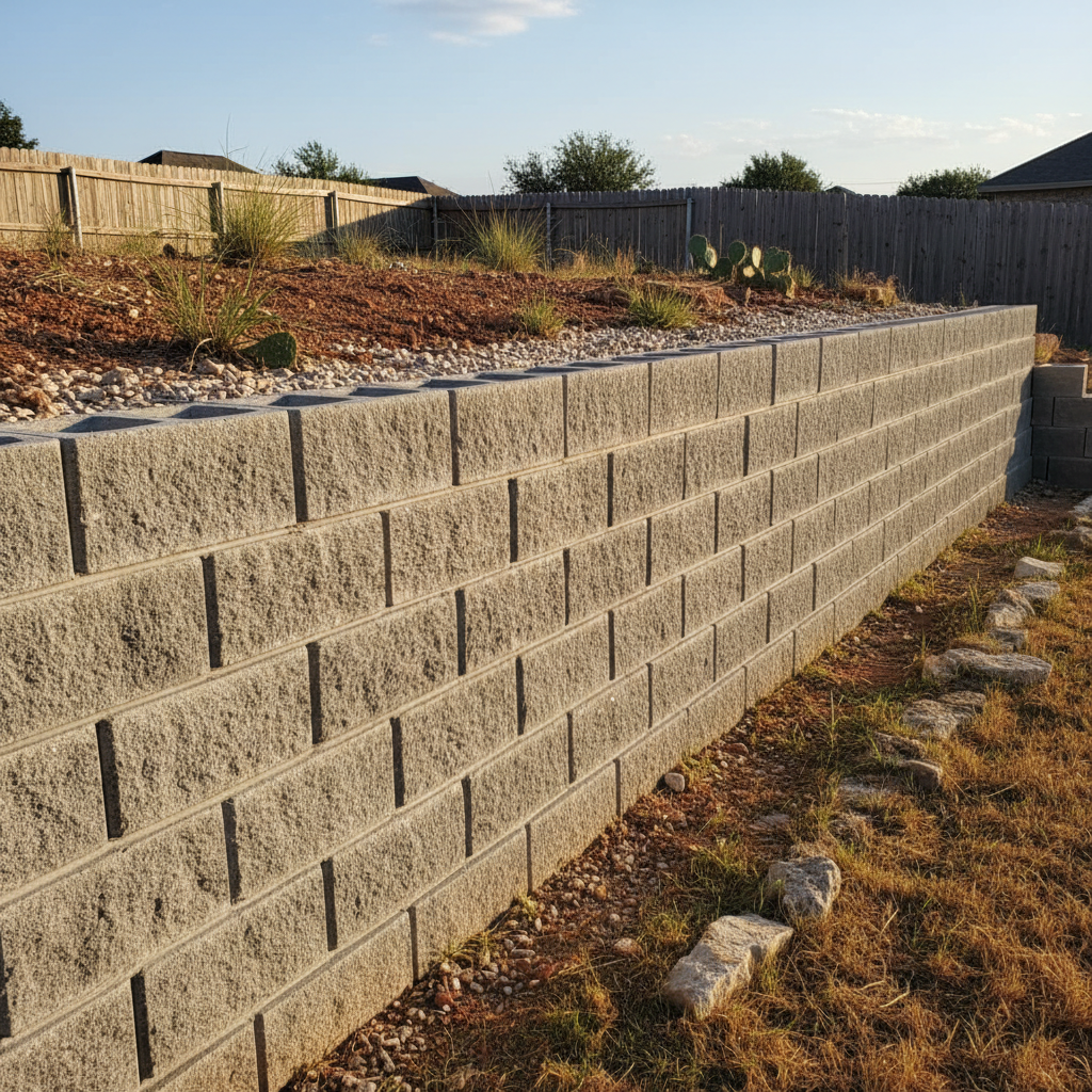 Retaining Wall Construction in Katy