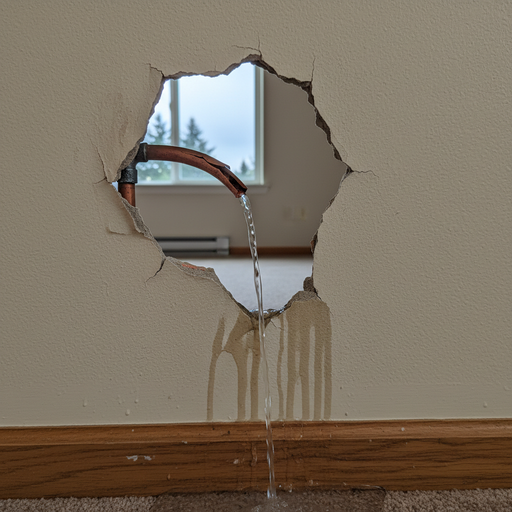Burst Pipe Repair and Cleanup