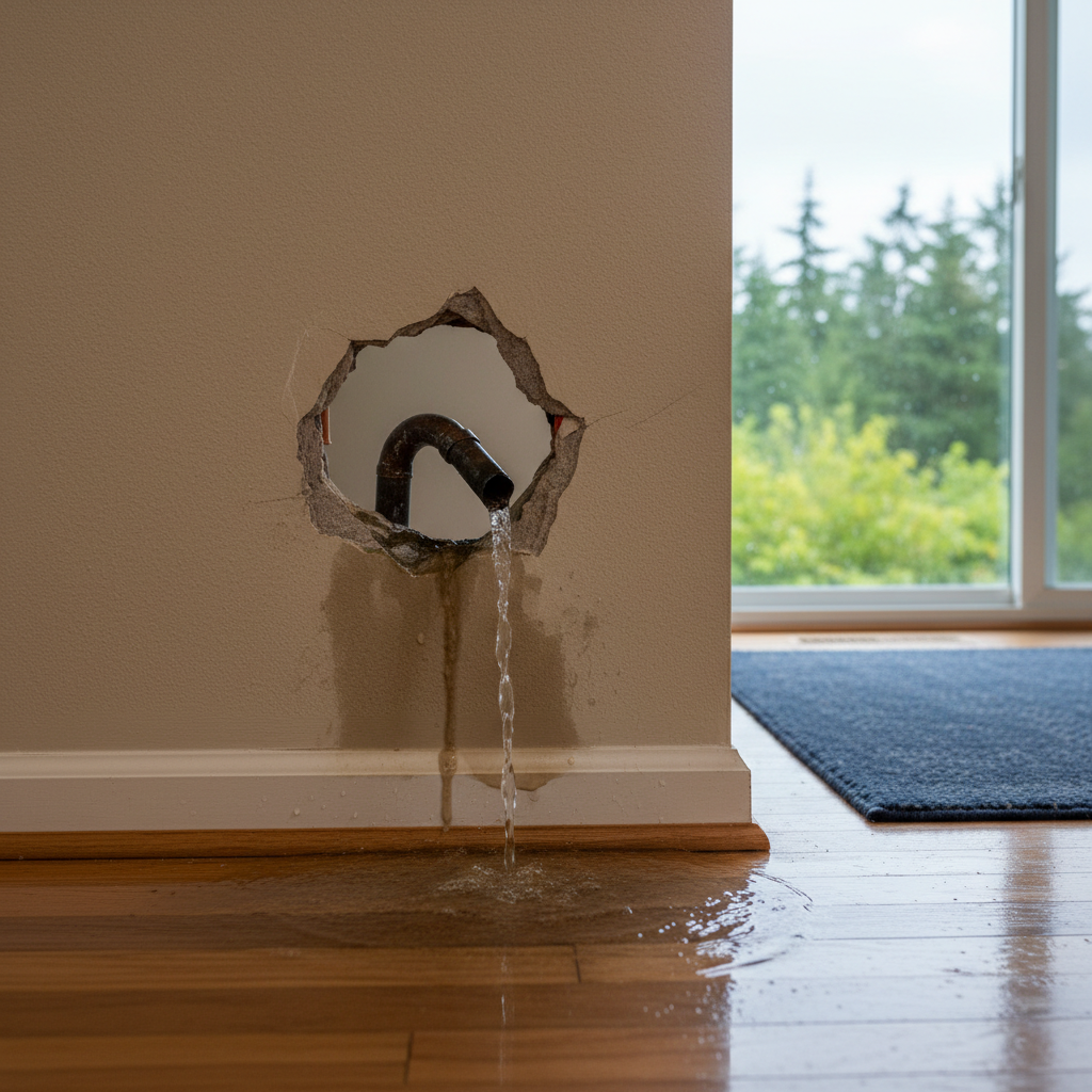 Burst Pipe Repair and Cleanup