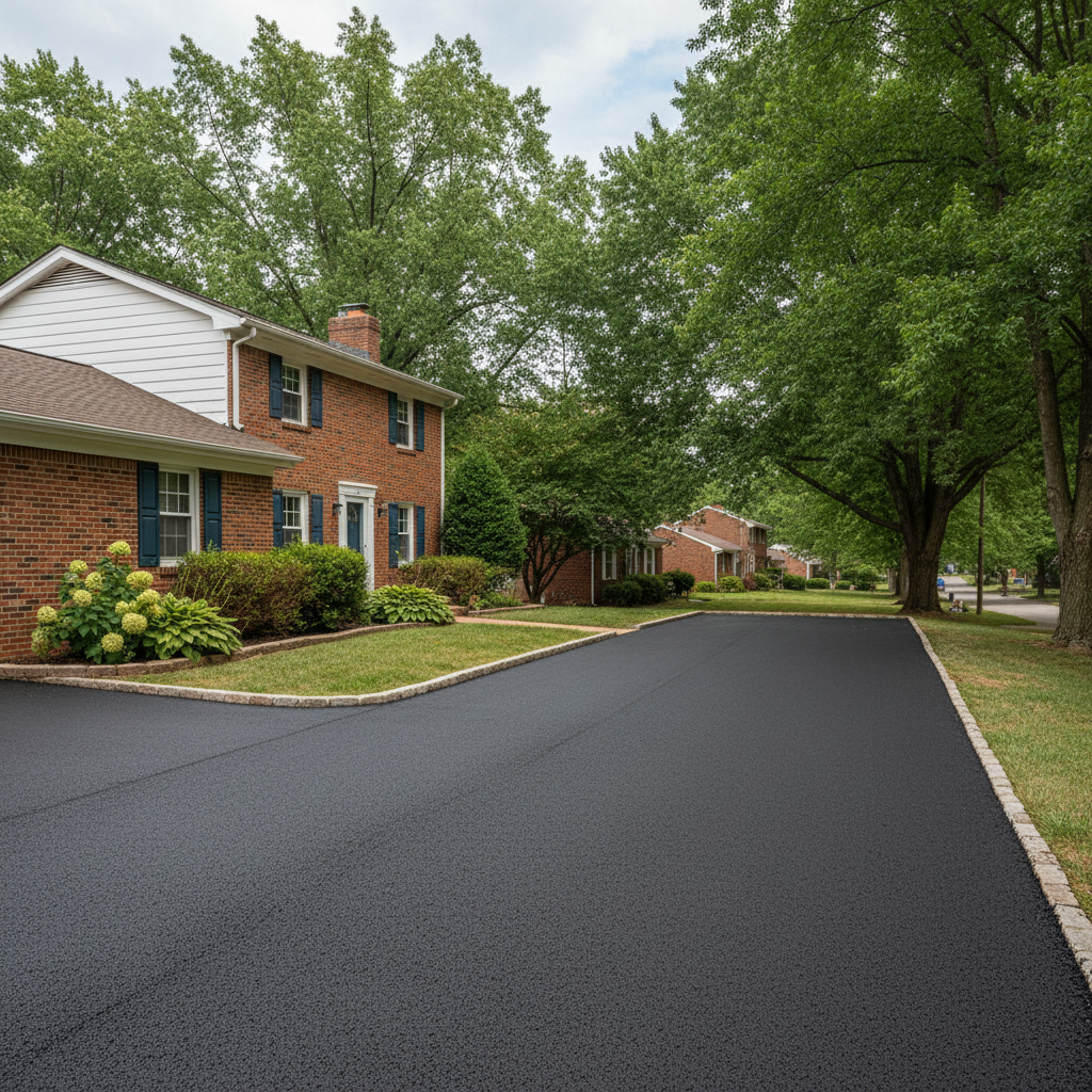 Completed residential asphalt work at a residential property in Louisville, KY
