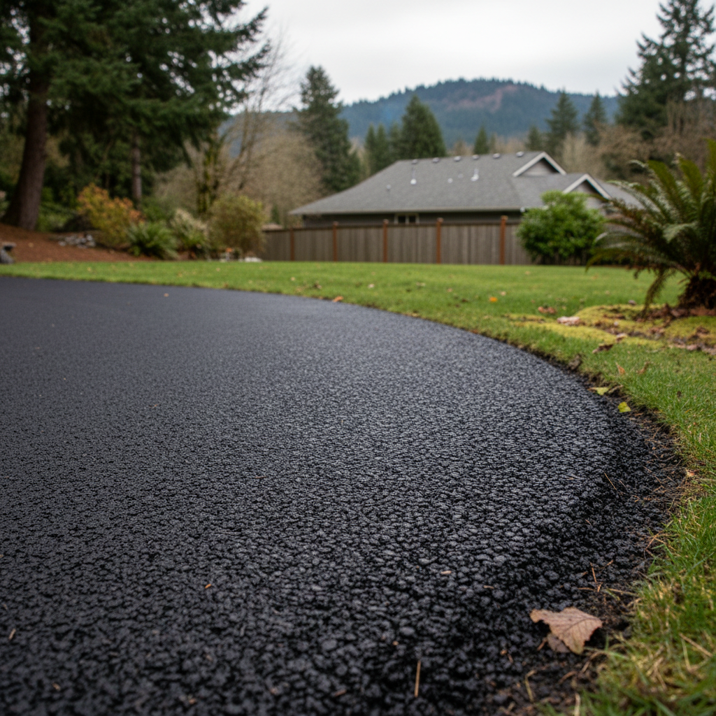 Completed commercial asphalt work at a residential property in Sutherlin, OR