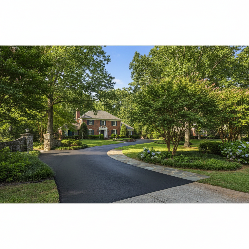 Completed slurry coating work at a residential property in Atlanta, GA