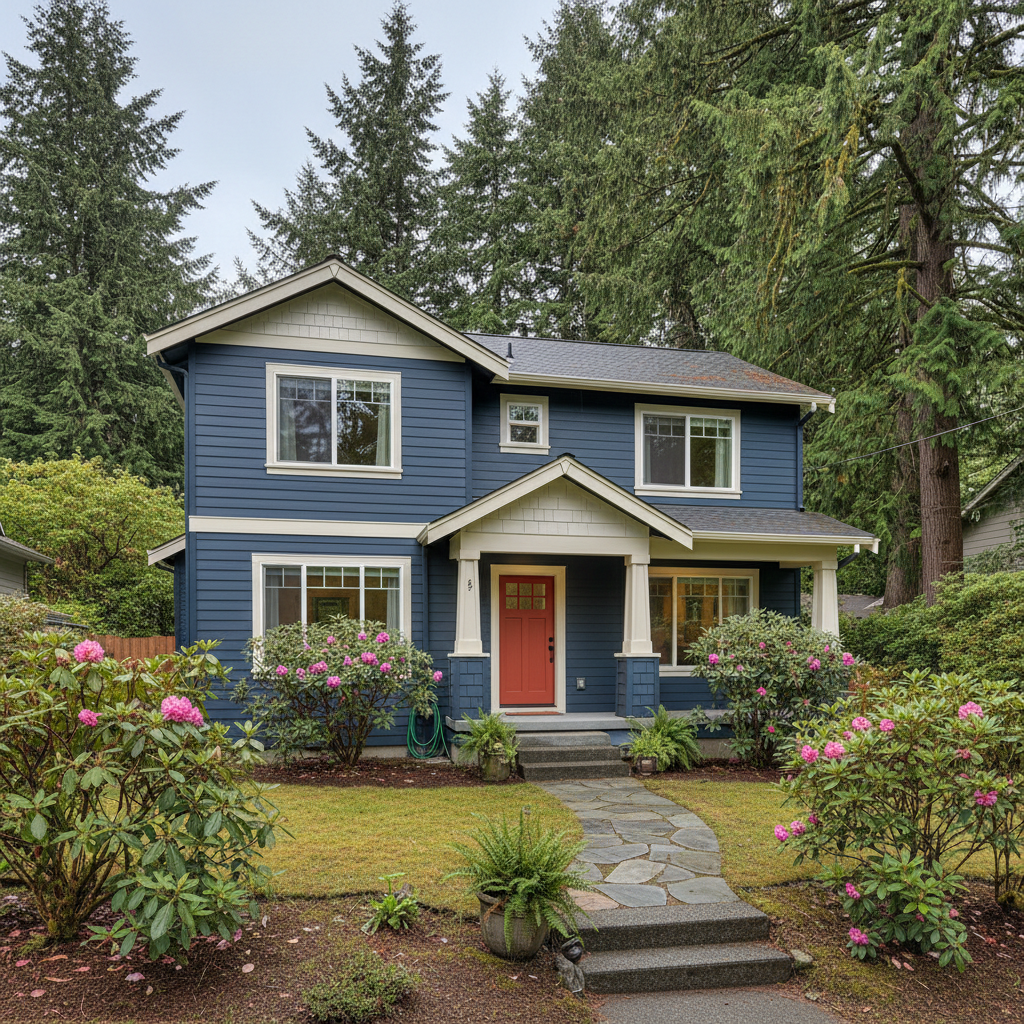 Completed color consultation work at a residential property in Shoreline, WA