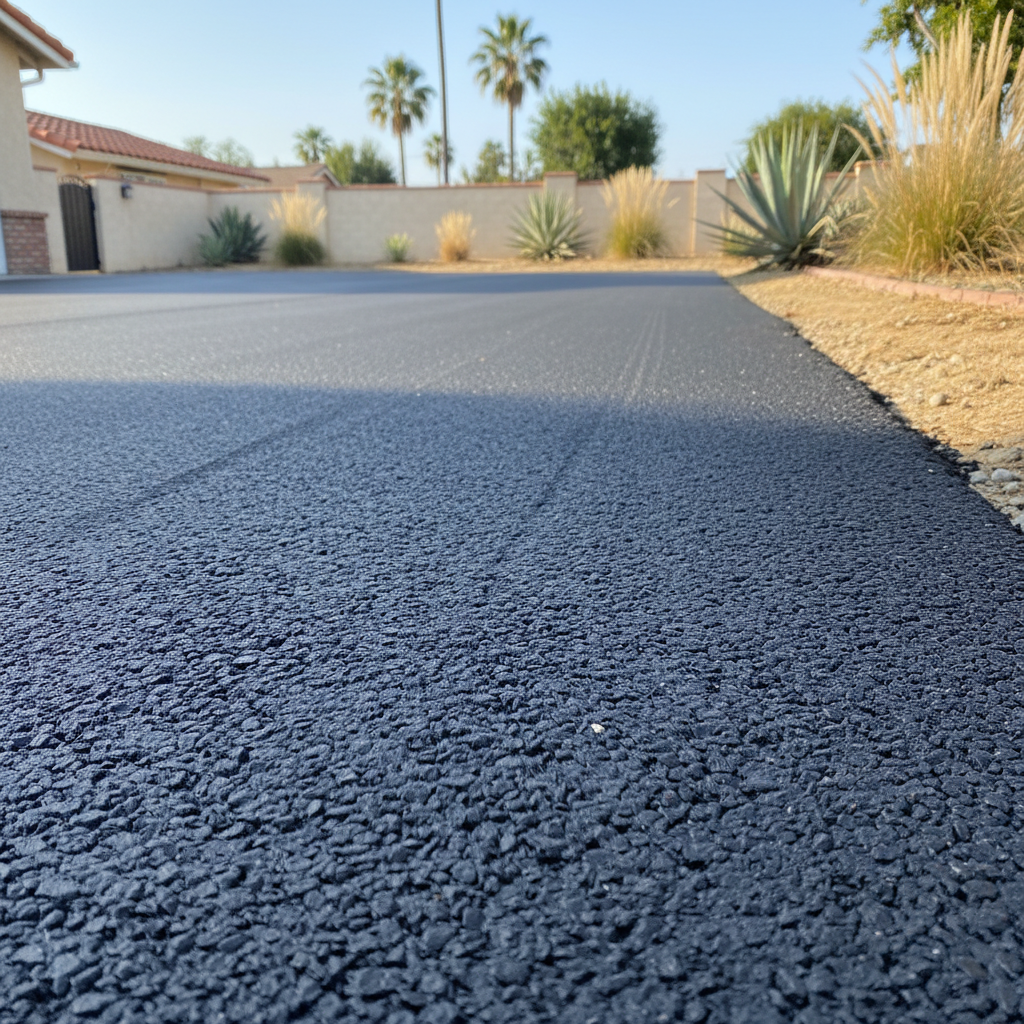 Completed commercial asphalt work at a residential property in Los Angeles, CA