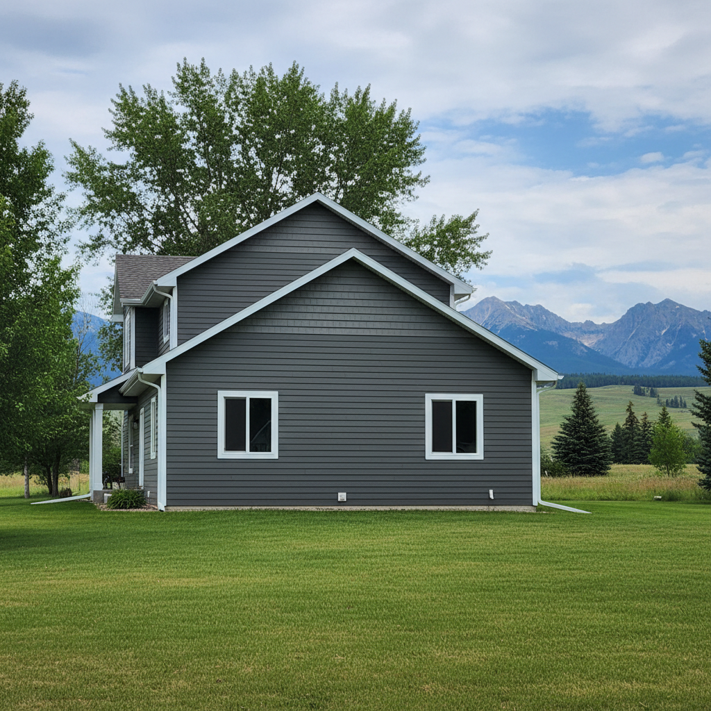 Completed siding installation work at a residential property in Great Falls, MT